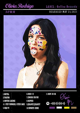 Olivia Rodrigo - Sour Album Cover