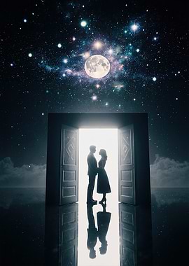 Couple at Doorway to Space