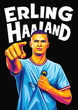 Erling Haaland Pop Art