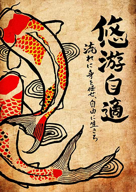 Koi Fish Japanese Art