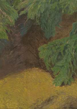 Forest Edge Pastel Painting