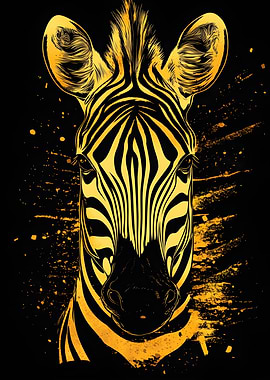 Zebra Animal Zebra design Poster Art