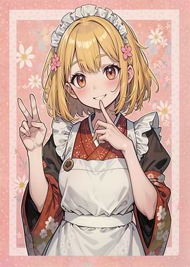 Anime Girl in Maid Outfit