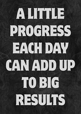 Progress Quote on Dark Background