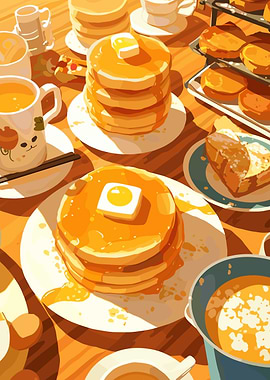 Pancake Breakfast Still Life