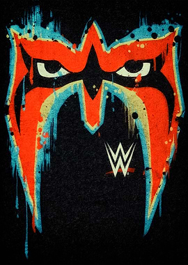 Ultimate Warrior Face Paint WWE Logo