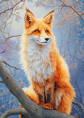 Fox on a Branch