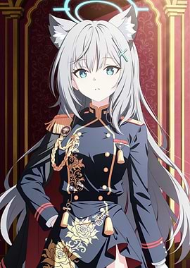Anime Girl in Military Uniform