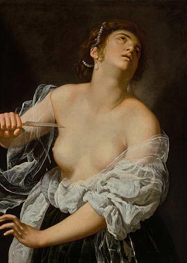 Artemisia Gentileschi – Lucretia (c. 1620–1621) | Baroque Masterpiece of Tragedy and Strength