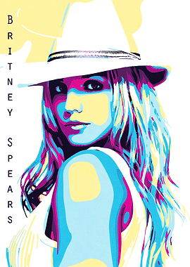 Britney Spears Pop Art Portrait