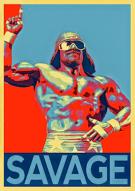 Macho Man Savage Pop Art Poster