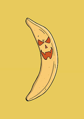 Halloween Banana Cartoon