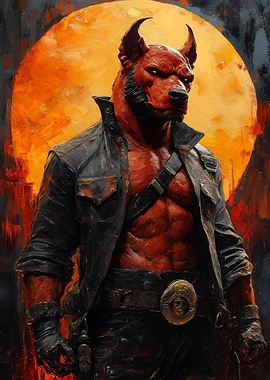 Hellboy Dog Hybrid