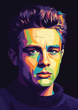 James Dean Pop Art Portrait