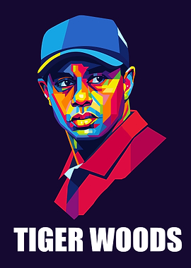Tiger Woods Pop Art