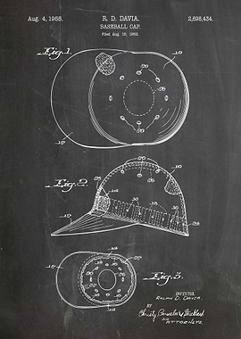 Baseball Cap Patent Drawing