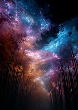 Cosmic Bamboo Forest