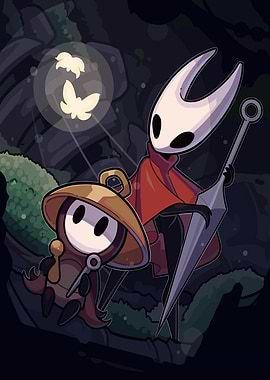Hollow Knight characters illustration