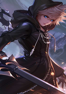Kingdom Hearts Roxas Digital Art