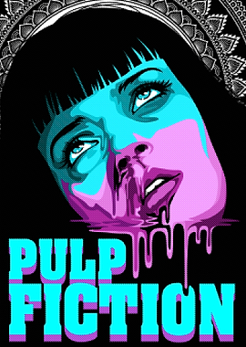 Pulp Fiction Mia Wallace Pop Art