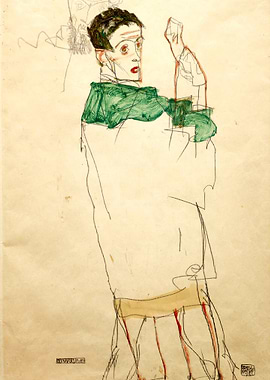 Egon Schiele Figure Drawing
