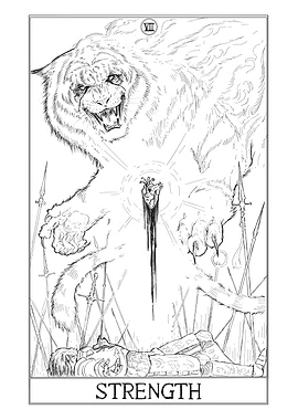 08 'Strength' - Tarot Card
