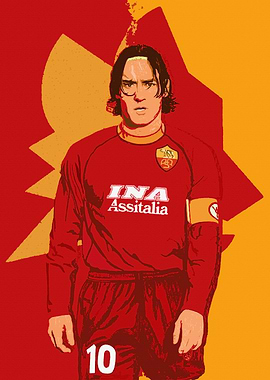 Francesco Totti AS Roma Portrait