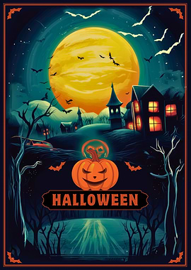 Halloween Night Spooky Illustration