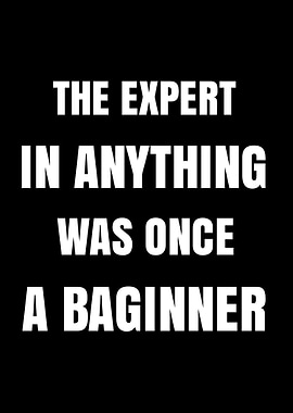 Expert Beginner Inspirational Quote