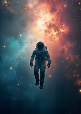 Astronaut Floating in Space