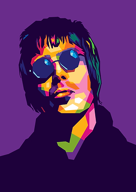 Liam Gallagher Pop Art Portrait