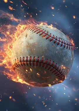 Baseball on Fire