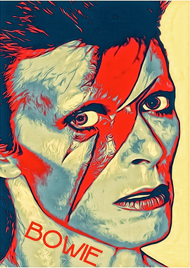 David Bowie Pop Art Portrait