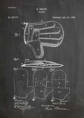 R. Reach Glove Patent Blueprint