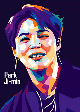 Park Ji-min Pop Art Portrait