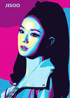 Jisoo Pop Art Portrait