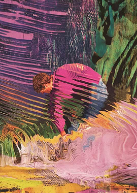 Abstract Figure in Vibrant Colors