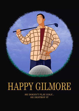 Happy Gilmore Illustration