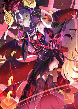 Anime Girl with Mask and Wings