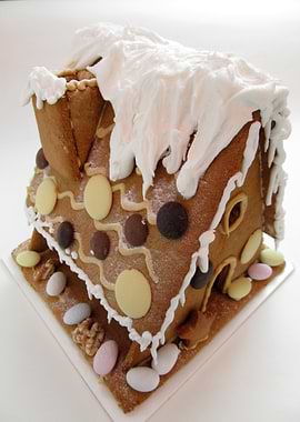 Gingerbread House with Icing and Candies