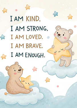 Affirmations with Bears and Stars