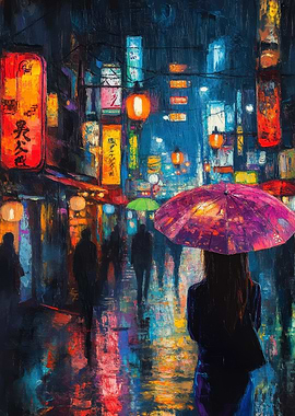 Rainy Night in Tokyo