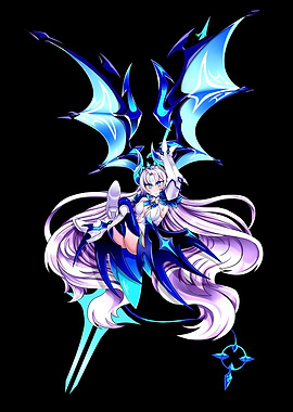 Anime Girl with Dragon Wings