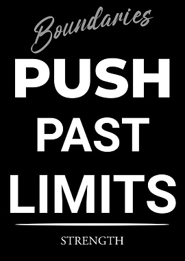 Push Past Limits Motivational Poster
