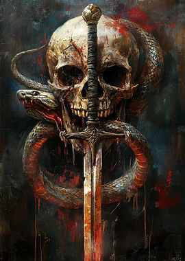 Skull Sword Dark Art