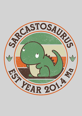 Sarcastosaurus Dinosaur Cartoon Design