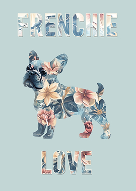 Floral French Bulldog