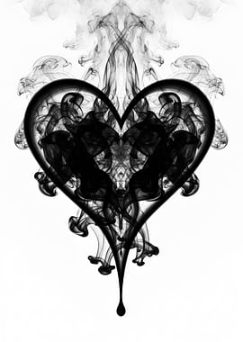 Abstract Heart Smoke