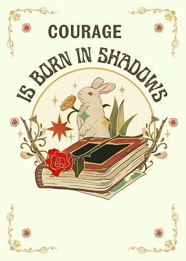 Courage is Born in Shadows Illustration
