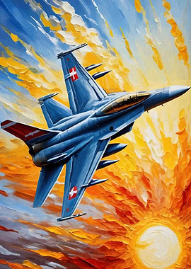 Fighter Jet in Flight